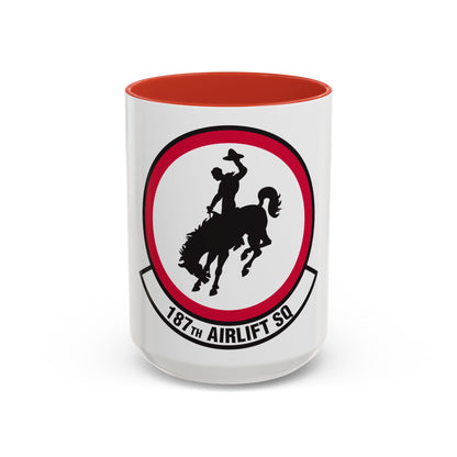 187 Airlift Squadron (U.S. Air Force) Accent Coffee Mug