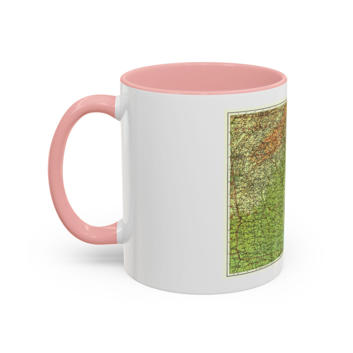 USA - Southeastern (1926) (Map) Accent Coffee Mug