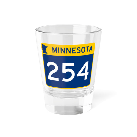 MN-254 wide (Minnesota) (Road Sign) Shot Glass 1.5oz