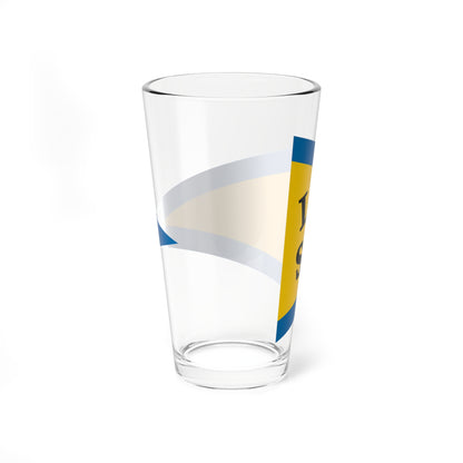 Burgee of Landskrona Segelsallskap (Sweden) Pint Glass 16oz
