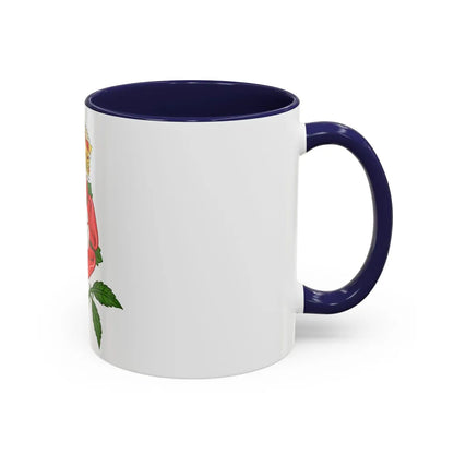 Tudor Rose (Tudor Heraldry) - Accent Coffee Mug-Go Mug Yourself