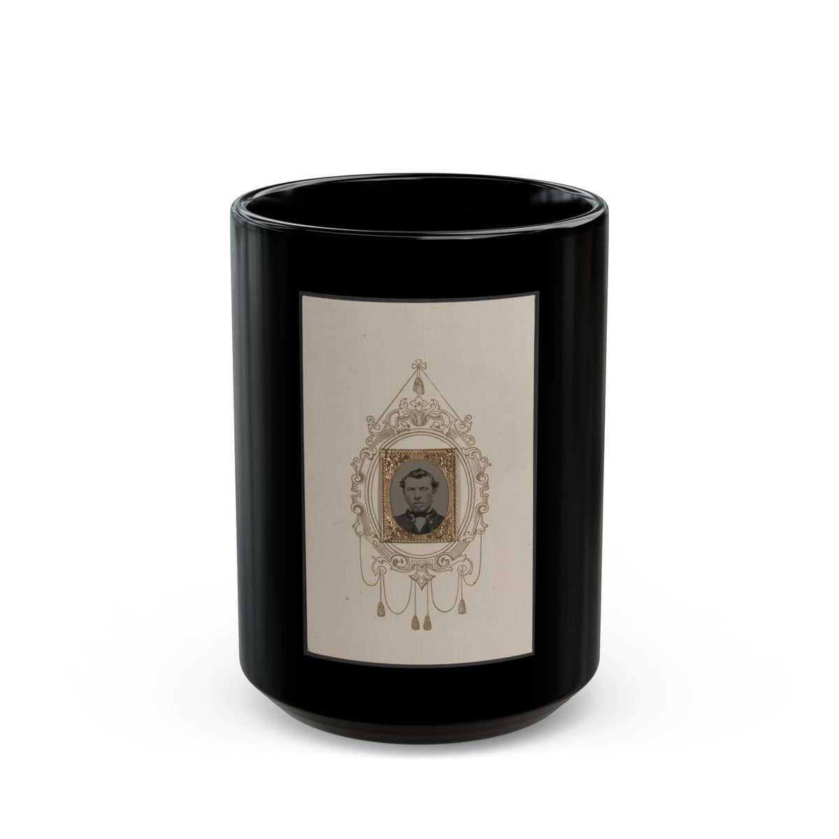 Unidentified Man 004 (U.S. Civil War) Black Coffee Mug