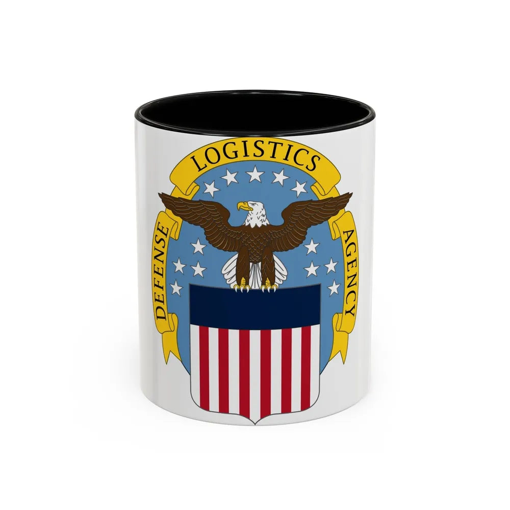 Defense Logistics Agency (U.S. Army) Accent Coffee Mug-11oz-Black-Go Mug Yourself