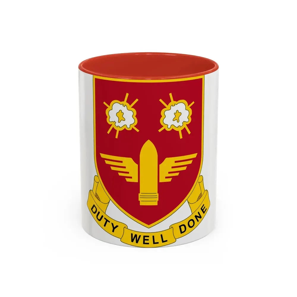 203rd Air Defense Artillery Regiment (U.S. Army) Accent Coffee Mug 11oz Red - Go Mug Yourself