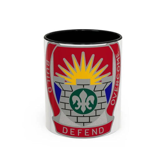 204 Engineer Battalion (U.S. Army) Accent Coffee Mug 11oz Black - Go Mug Yourself