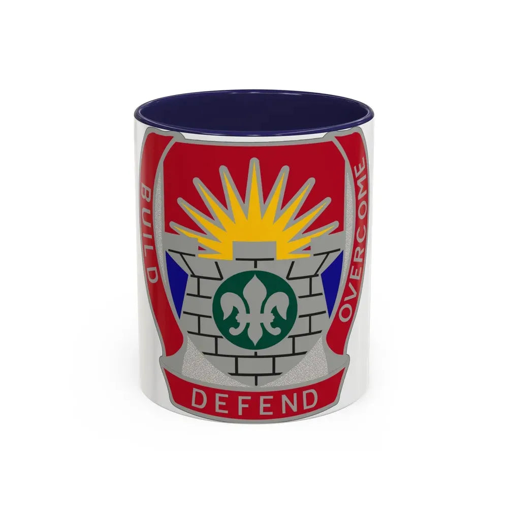 204 Engineer Battalion (U.S. Army) Accent Coffee Mug 11oz Navy - Go Mug Yourself