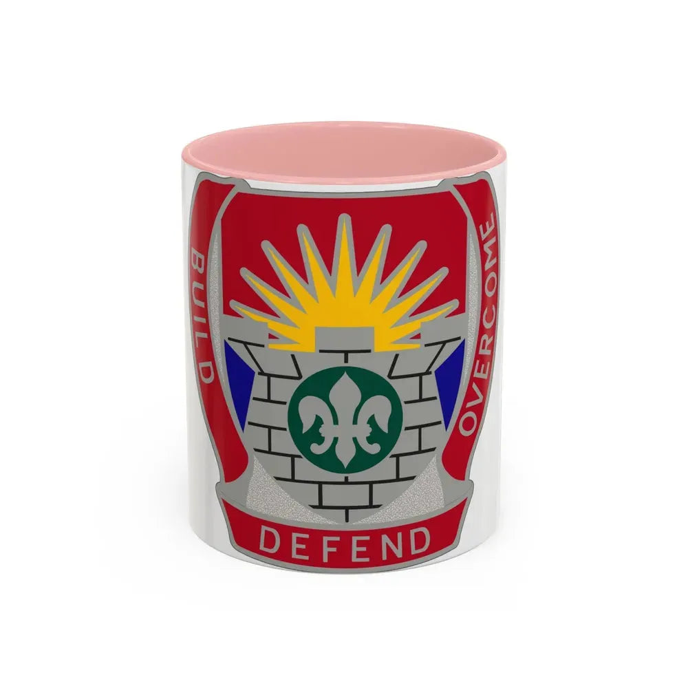 204 Engineer Battalion (U.S. Army) Accent Coffee Mug 11oz Pink - Go Mug Yourself