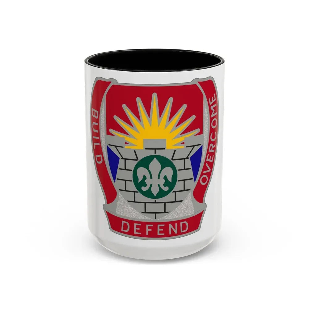 204 Engineer Battalion (U.S. Army) Accent Coffee Mug 15oz Black - Go Mug Yourself