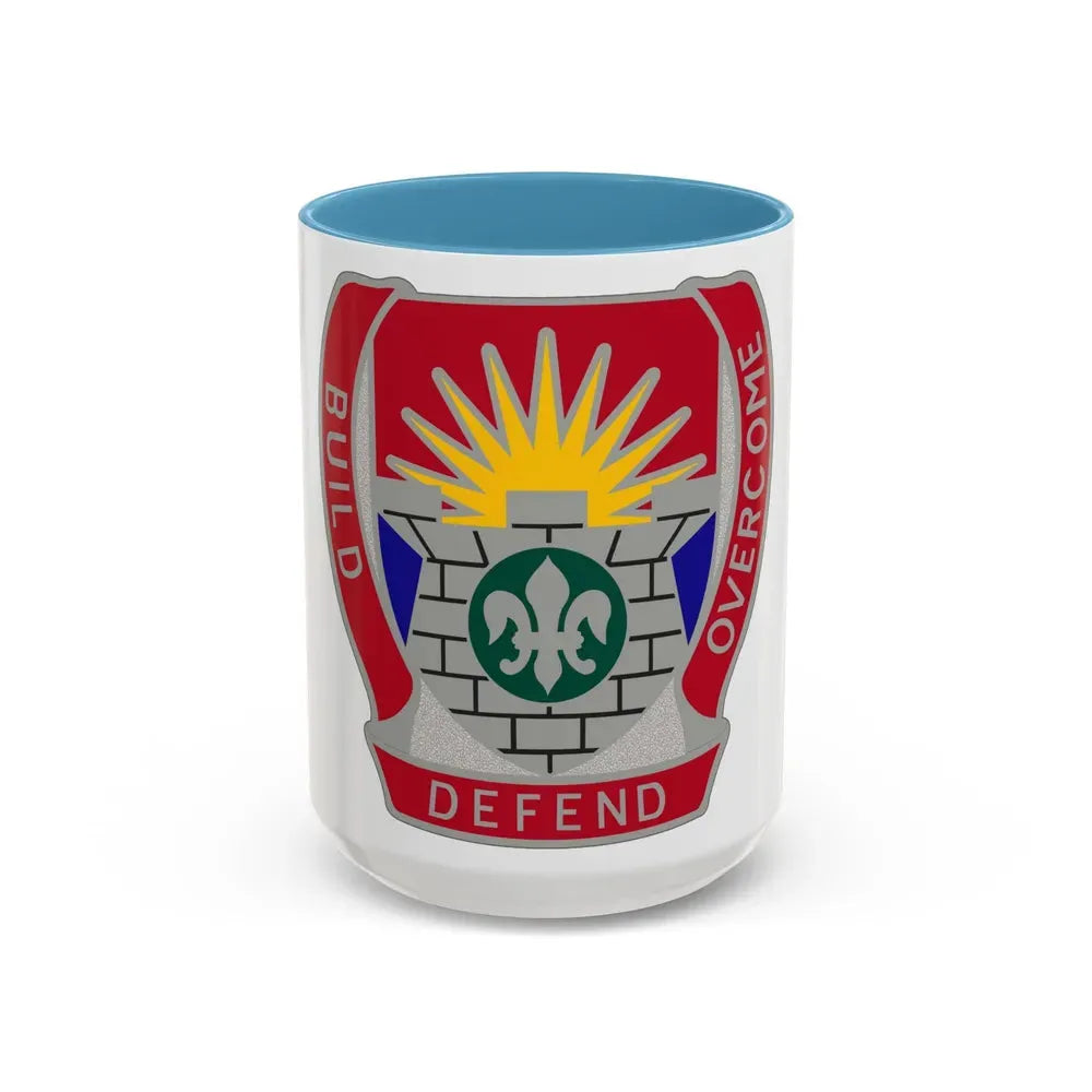 204 Engineer Battalion (U.S. Army) Accent Coffee Mug 15oz Light Blue - Go Mug Yourself