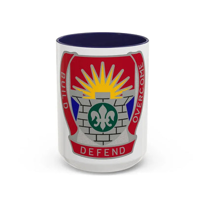 204 Engineer Battalion (U.S. Army) Accent Coffee Mug 15oz Navy - Go Mug Yourself