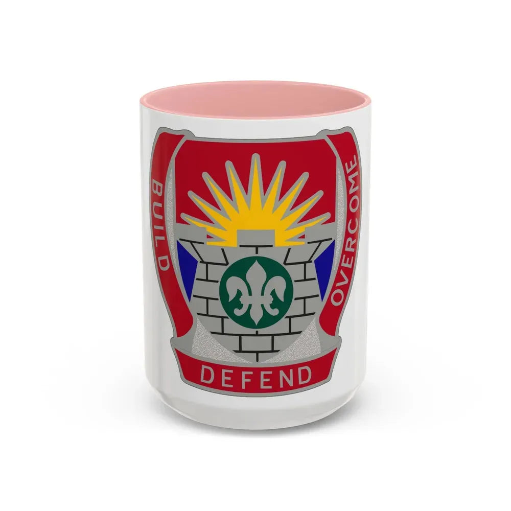 204 Engineer Battalion (U.S. Army) Accent Coffee Mug 15oz Pink - Go Mug Yourself