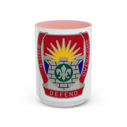 204 Engineer Battalion (U.S. Army) Accent Coffee Mug 15oz Pink - Go Mug Yourself