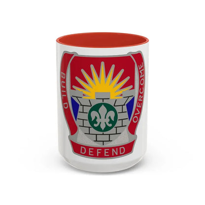 204 Engineer Battalion (U.S. Army) Accent Coffee Mug 15oz Red - Go Mug Yourself