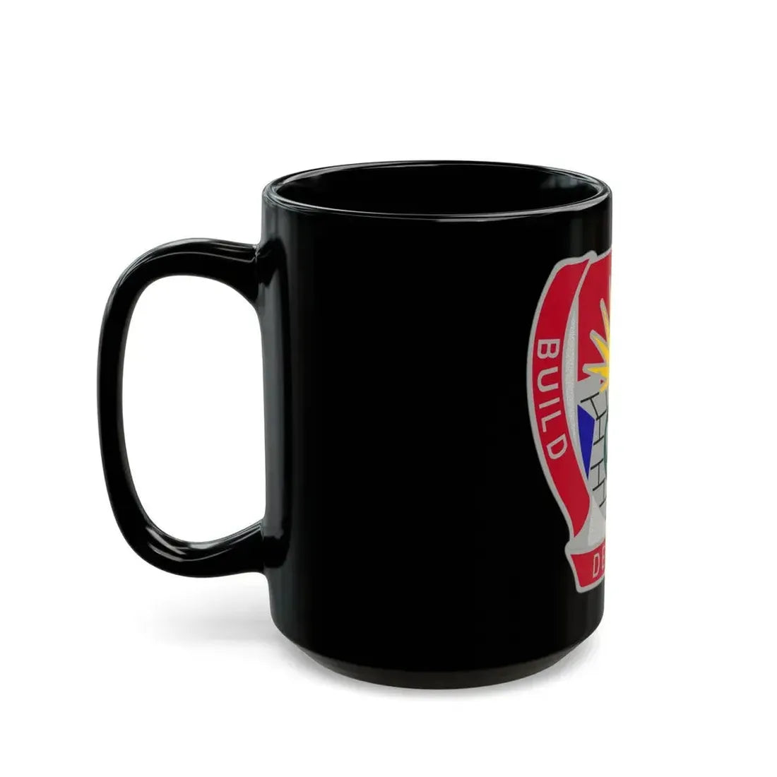204 Engineer Battalion (U.S. Army) Black Coffee Mug - Go Mug Yourself