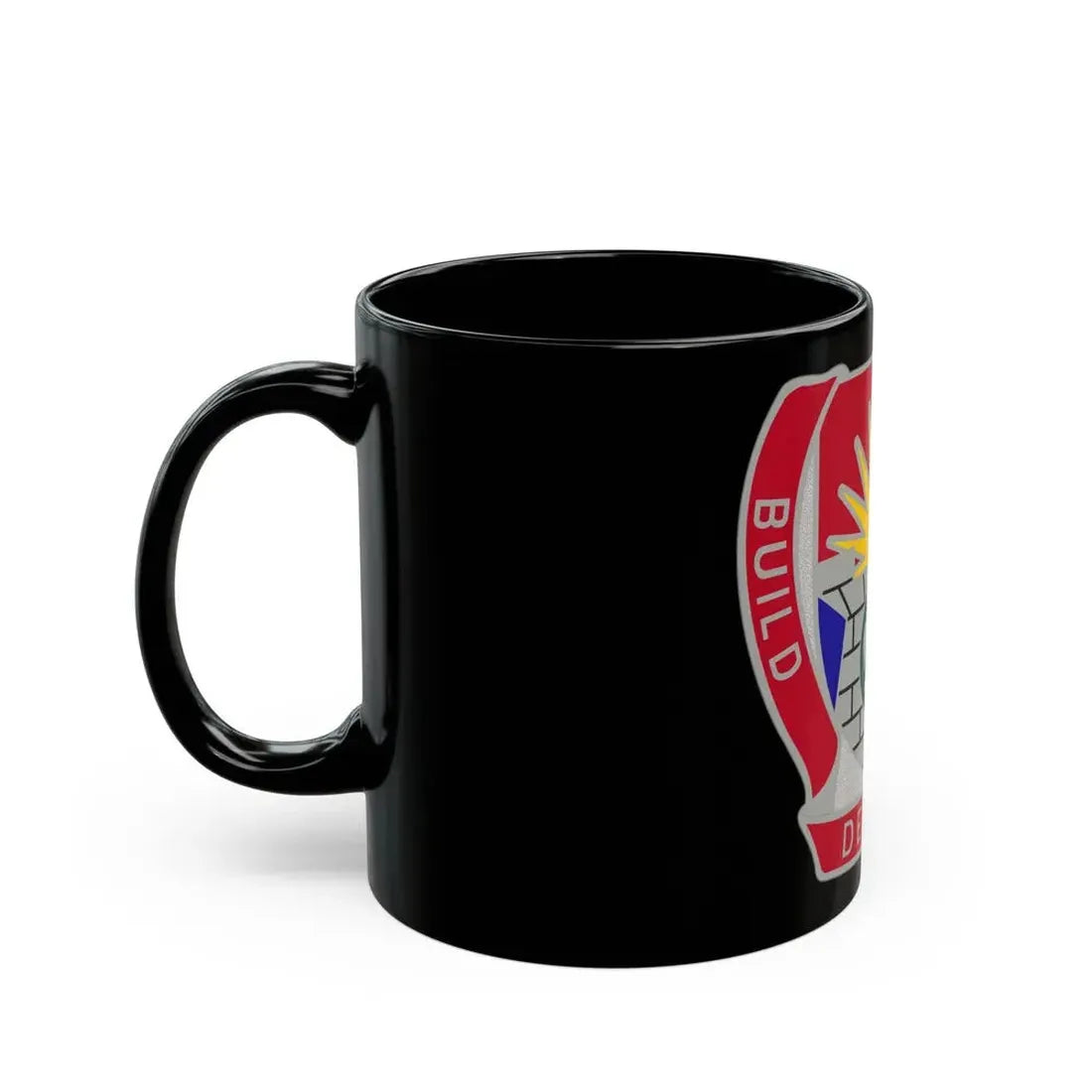 204 Engineer Battalion (U.S. Army) Black Coffee Mug - Go Mug Yourself