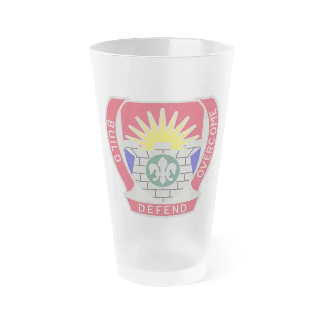 204 Engineer Battalion (U.S. Army) Frosted Pint Glass 16oz Default Title - Go Mug Yourself