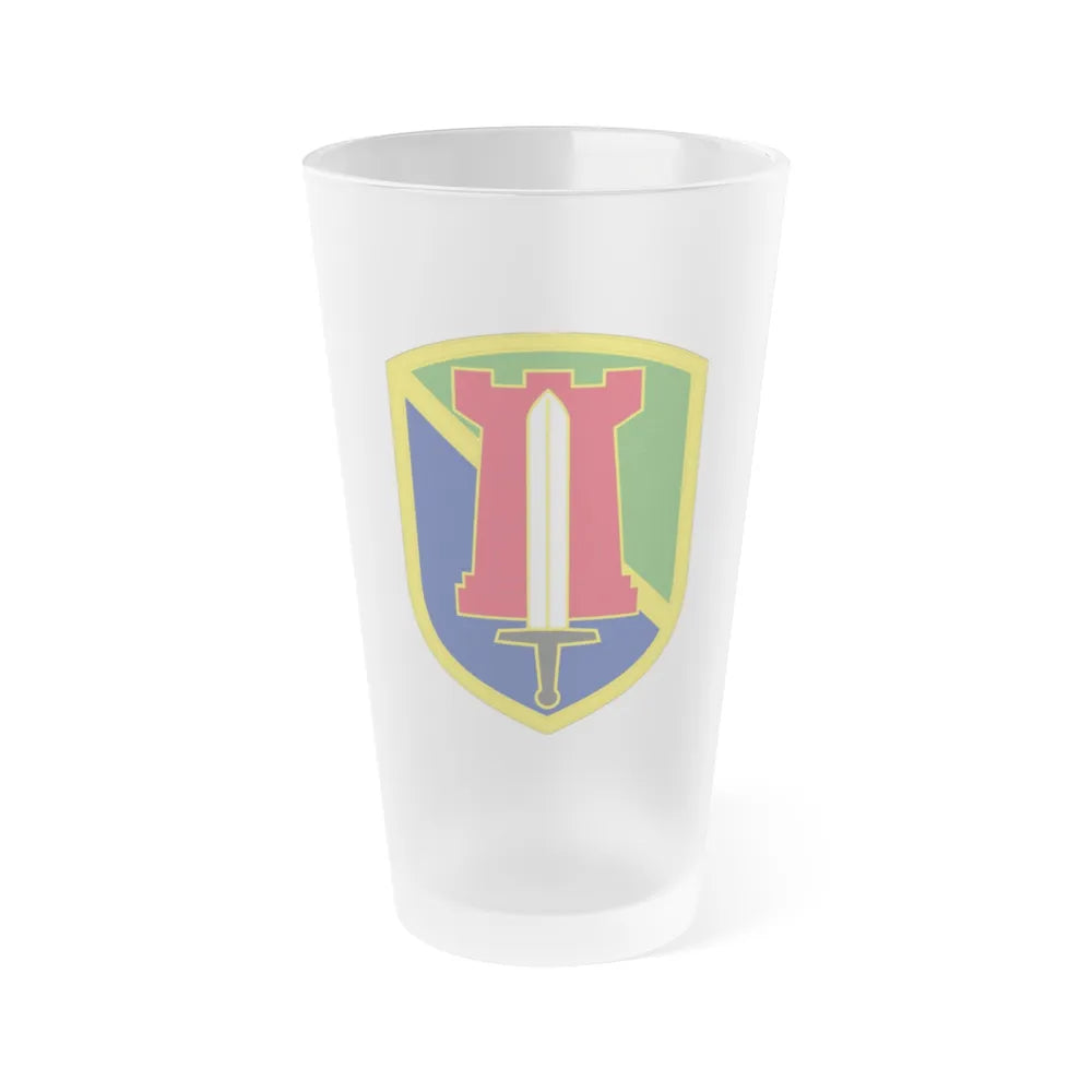 204 Maneuver Enhancement Brigade (U.S. Army) Frosted Pint Glass 16oz-Go Mug Yourself