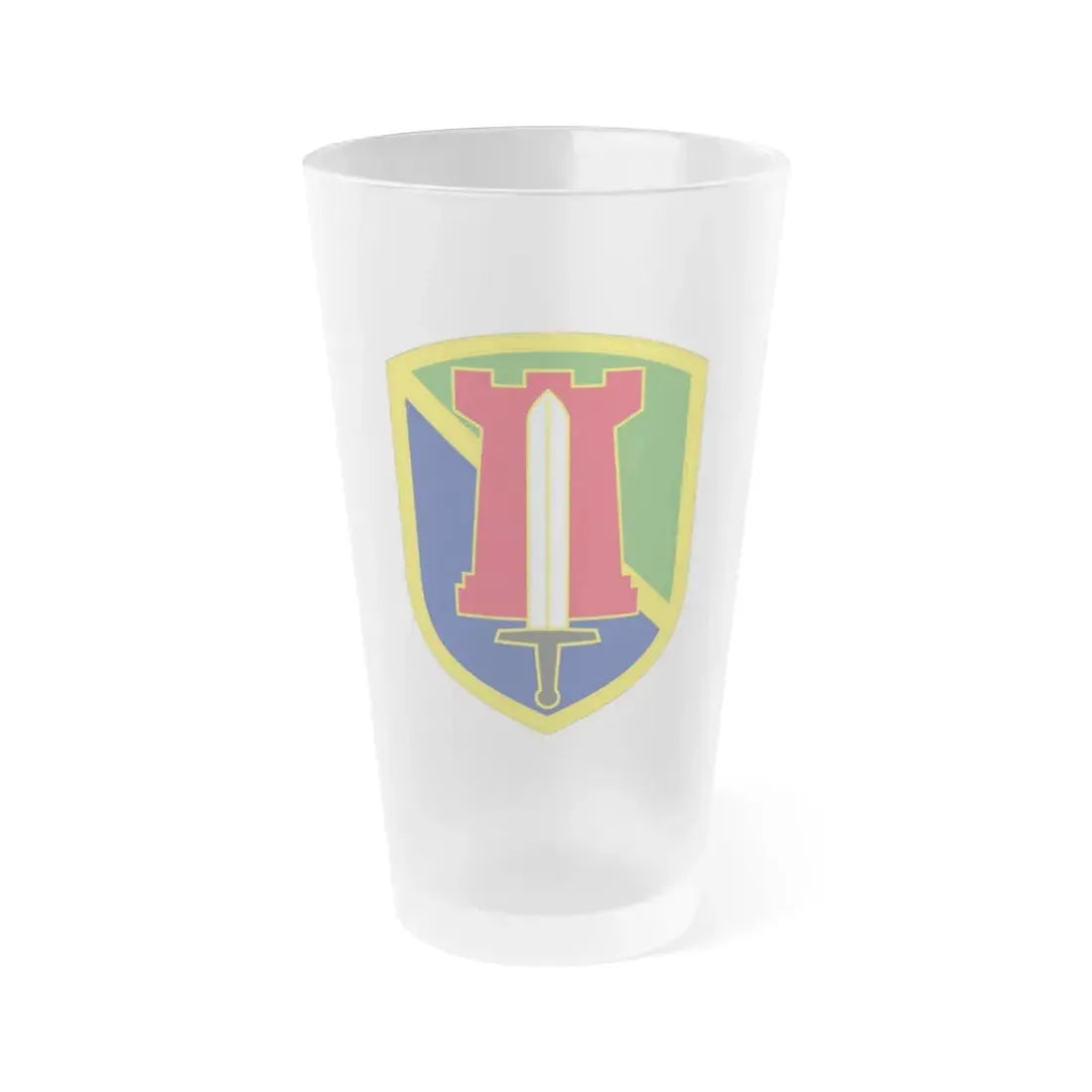 204 Maneuver Enhancement Brigade (U.S. Army) Frosted Pint Glass 16oz Default Title - Go Mug Yourself