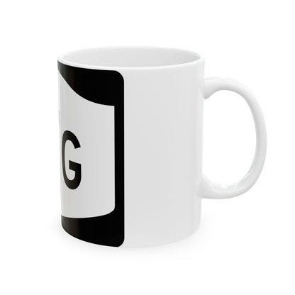 NY-17G (New York) (Road Sign) White Coffee Mug