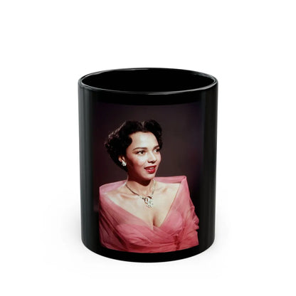 Dorothy Dandridge #07 (Vintage Female Icon) Black Coffee Mug-11oz-Go Mug Yourself