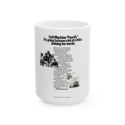 Soft Machine - Fourth 1971 (Music Poster) White Coffee Mug-15oz-Go Mug Yourself