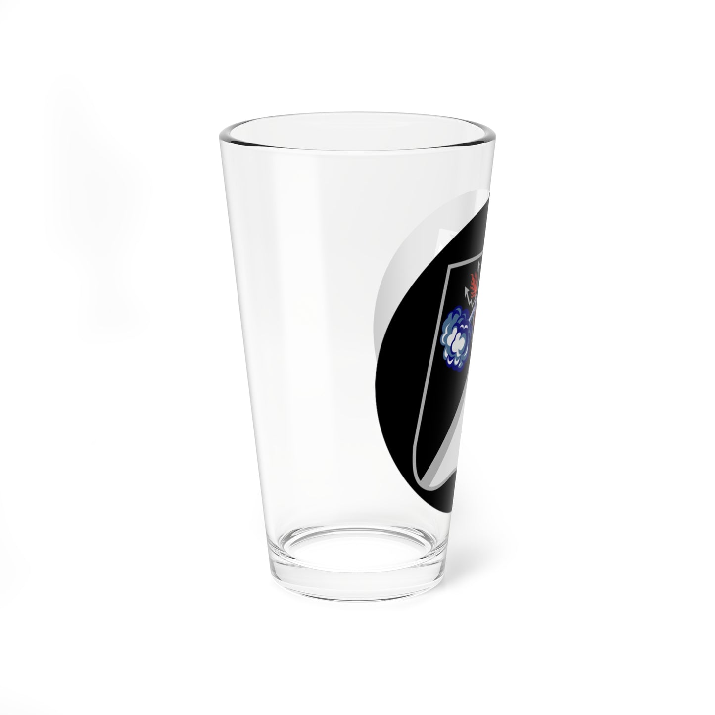 Emblem for the LIV-V-GHR (Denmark) (Coat of Arms) Pint Glass 16oz