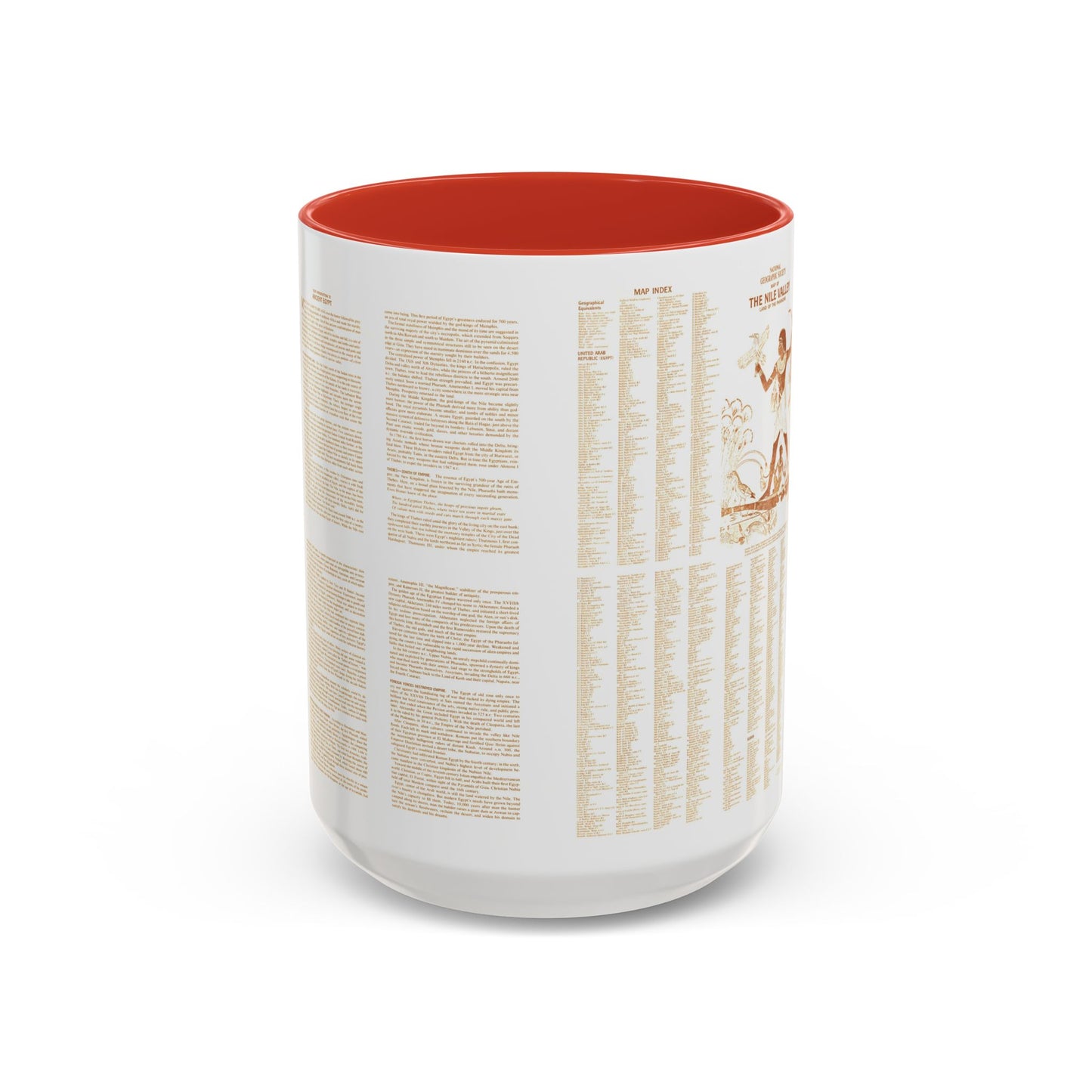 Egypt - Your Introduction to Ancient (1965) (Map) Accent Coffee Mug