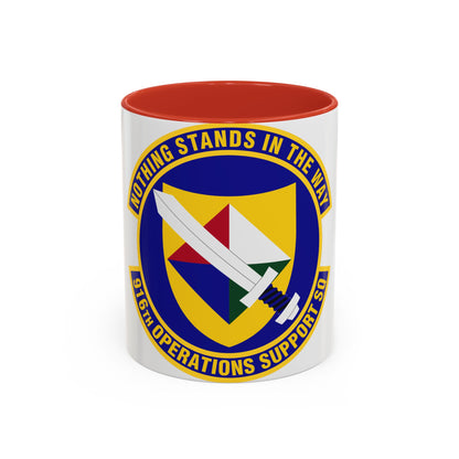 916th Operations Support Squadron (U.S. Air Force) Accent Coffee Mug