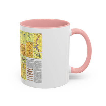 USA - Wild and Scenic Rivers 2 (1977) (Map) Accent Coffee Mug