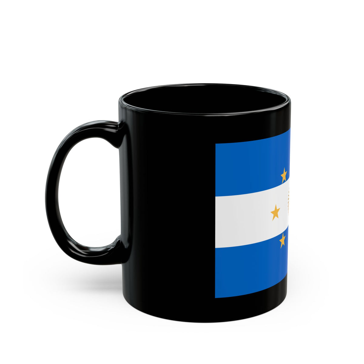 Navy Jack of Argentina 1818 - Black Coffee Mug