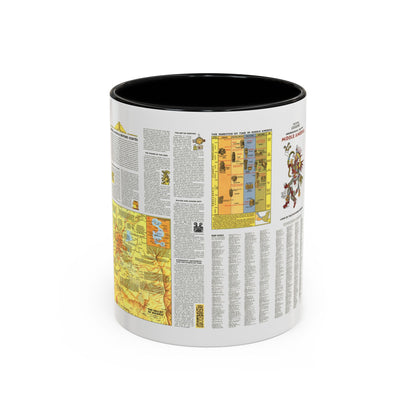 Central America - Archeological Map 2 (1968) (Map) Accent Coffee Mug
