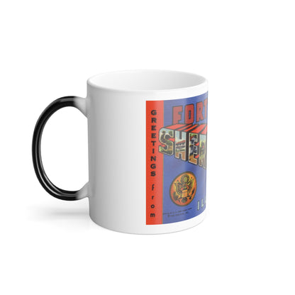 Greetings from Fort Sheridan Illinois (Greeting Postcards) Color Changing Mug 11oz