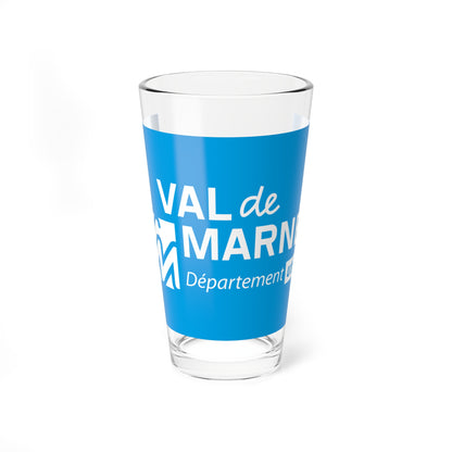 Flag of the Department of Val-de-Marne (France) Pint Glass 16oz
