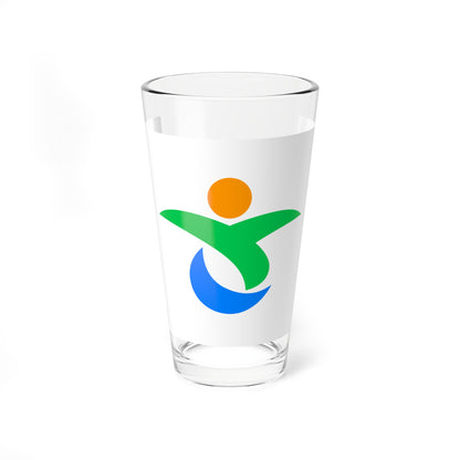 Flag of Sayo Hyogo (Japan) Pint Glass 16oz