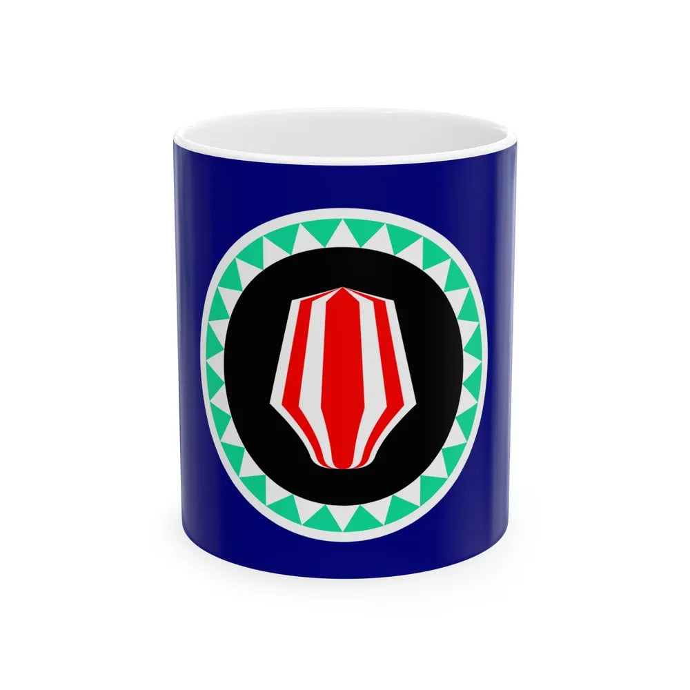 Flag of Autonomous Region of Bougainville Papa New Guinea - White Coffee Mug-11oz-Go Mug Yourself