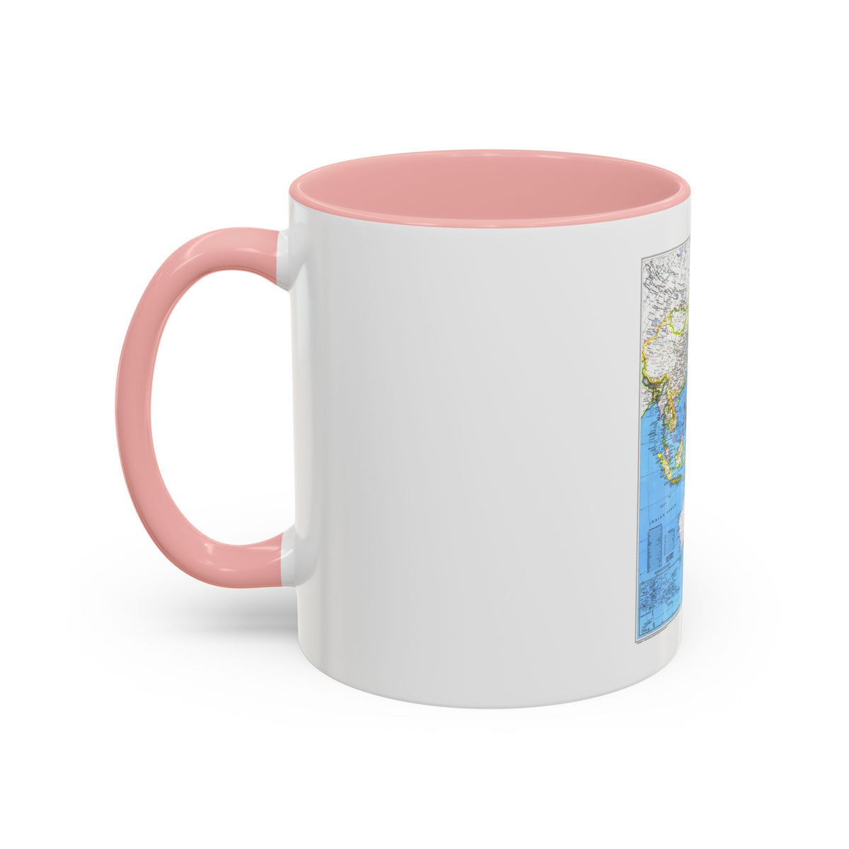 Asia-Pacific (1989) (Map) Accent Coffee Mug