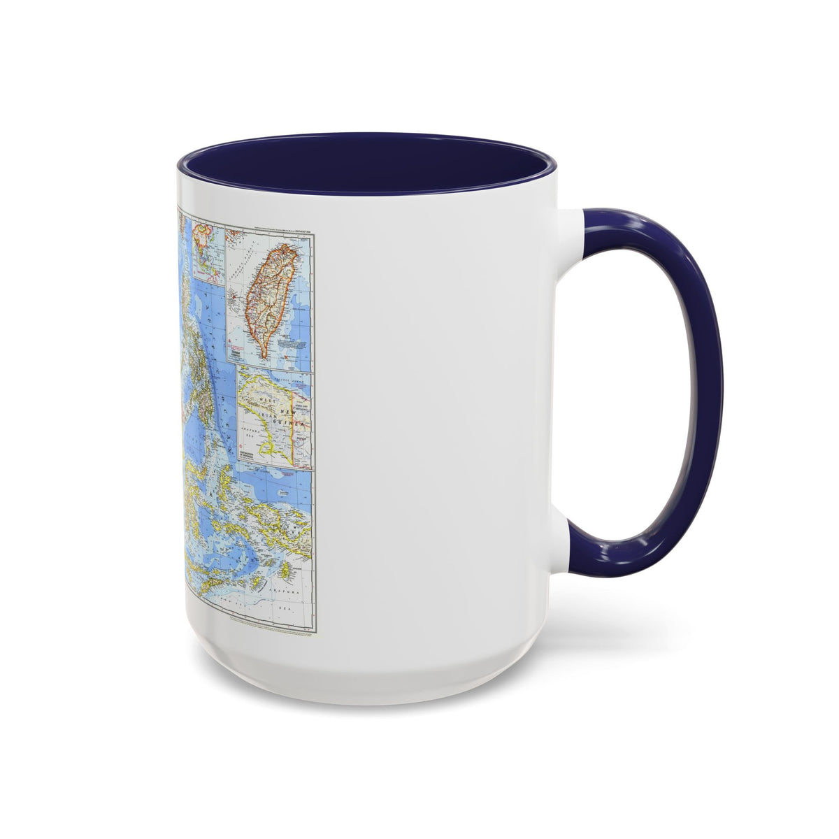 Asia - Southeast (1968) (Map) Accent Coffee Mug