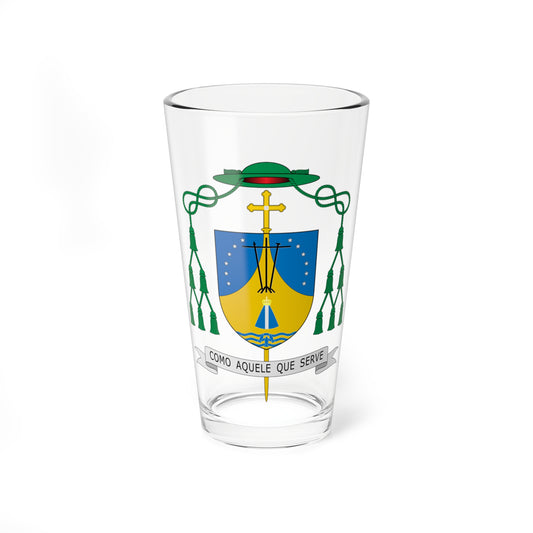 Escudo de Geraldo de Paula Souza (Spain) (Coat of Arms) Pint Glass 16oz
