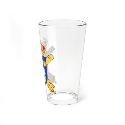 Gotlands artilleriregemente vapen (Sweden) (Coat of Arms) Pint Glass 16oz