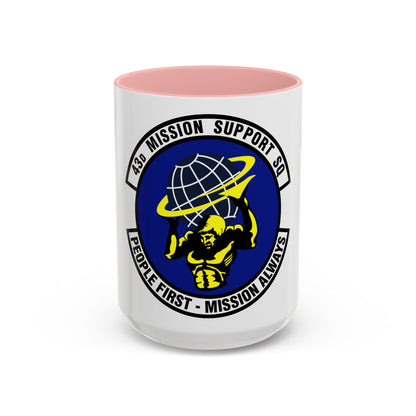43d Mission Support Squadron (U.S. Air Force) Accent Coffee Mug
