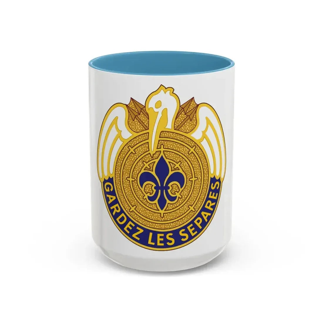 204th Aviation Group (U.S. Army) Accent Coffee Mug 15oz Light Blue - Go Mug Yourself