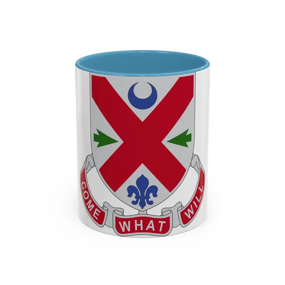 205 Engineer Battalion (U.S. Army) Accent Coffee Mug 11oz Light Blue - Go Mug Yourself