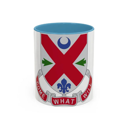 205 Engineer Battalion (U.S. Army) Accent Coffee Mug 11oz Light Blue - Go Mug Yourself