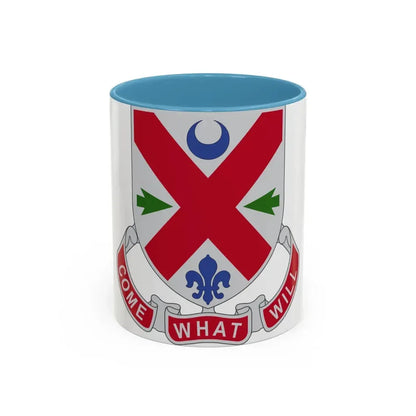 205 Engineer Battalion (U.S. Army) Accent Coffee Mug 11oz Light Blue - Go Mug Yourself