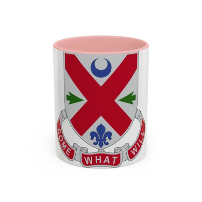 205 Engineer Battalion (U.S. Army) Accent Coffee Mug 11oz Pink - Go Mug Yourself