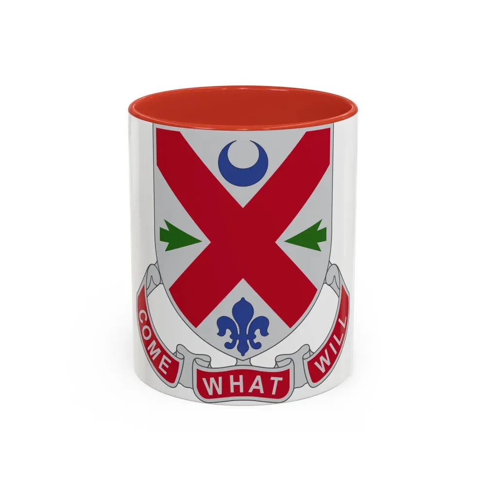 205 Engineer Battalion (U.S. Army) Accent Coffee Mug 11oz Red - Go Mug Yourself