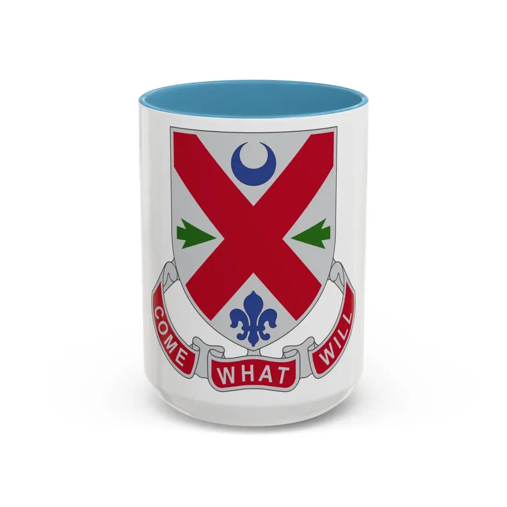 205 Engineer Battalion (U.S. Army) Accent Coffee Mug 15oz Light Blue - Go Mug Yourself