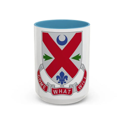205 Engineer Battalion (U.S. Army) Accent Coffee Mug 15oz Light Blue - Go Mug Yourself