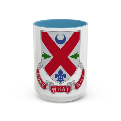 205 Engineer Battalion (U.S. Army) Accent Coffee Mug 15oz Light Blue - Go Mug Yourself