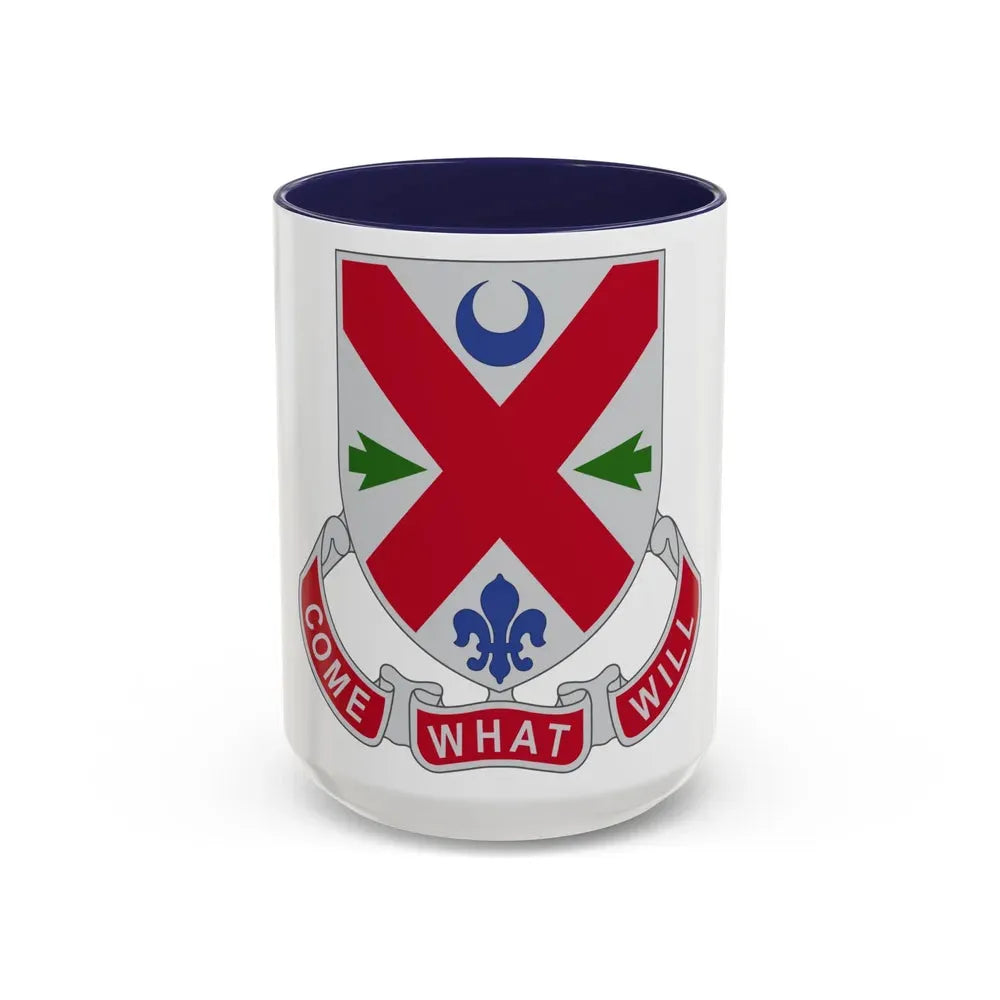 205 Engineer Battalion (U.S. Army) Accent Coffee Mug 15oz Navy - Go Mug Yourself